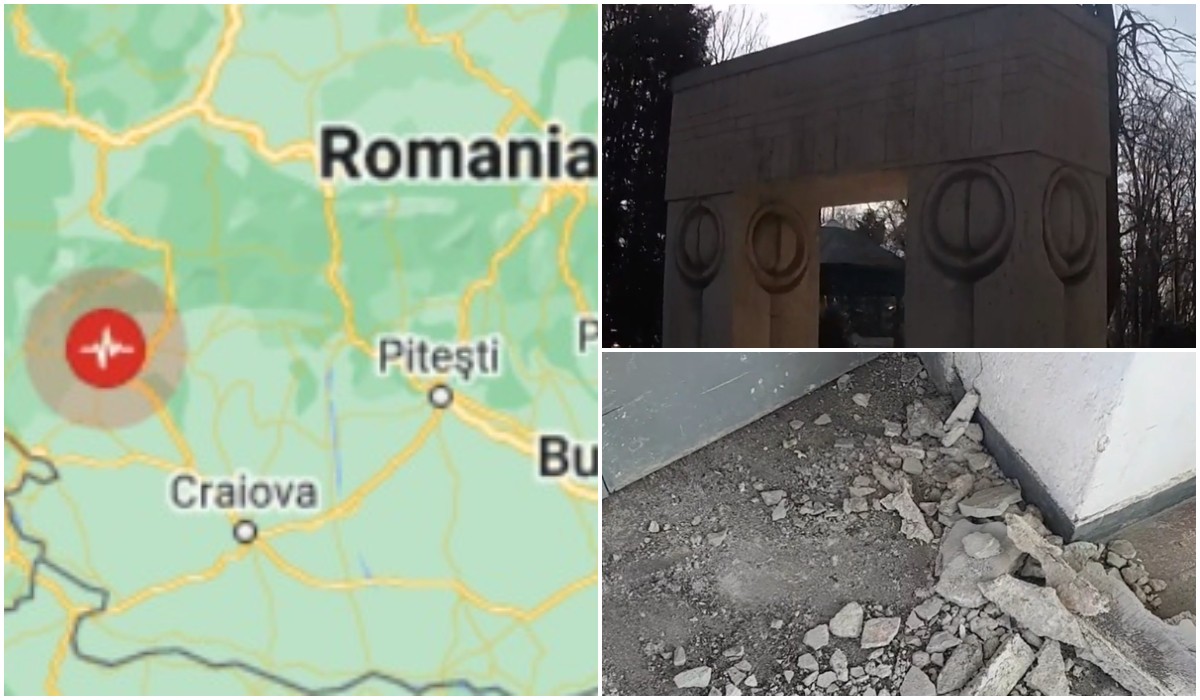 Cutremurul din Gorj a fost urmat de două replici Seismul s a resimţit