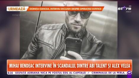 Mihai Bendeac îl ia peste picior pe Abi Talent în scandalul cu Alex Velea: "Să ne bucurăm de reperele noastre"