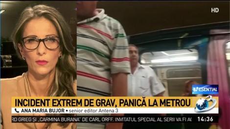 Incident deosebit de grav la stația de metrou 1 Mai! O bucată de plafon a căzut și a fost proiectată printre călători