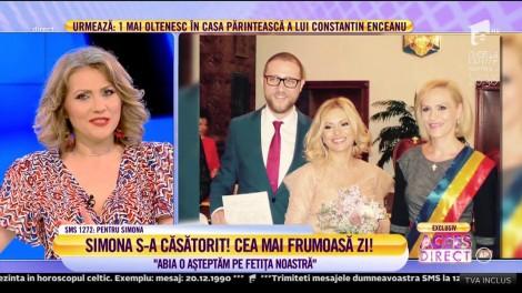 EXCLUSIV! Simona Gherghe s-a măritat și ne-a arătat PRIMELE IMAGINI cu ea mireasă: "A fost o căsătorie intimă, așa ne-am dorit"