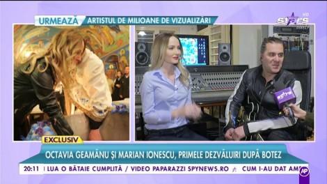 Octavia Geamănu și Marian Ionescu, primele dezvăluiri după botezul fiului lor, Andrei: "Am plâns de emoție. A fost într-un loc în care eu am mers foarte des să mă rog"