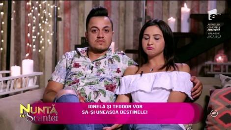 Ionela și Teodor, fosți concurenți la "Mireasă pentru fiul meu", primul cuplu de la "Nuntă cu Scântei". Emoțiile sunt pe  măsură!