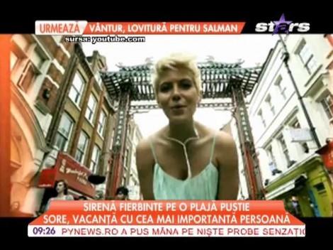 Sirenă FIERBINTE pe o plajă pustie! Sore, vacanţă în Cipru cu cea mai importantă persoană