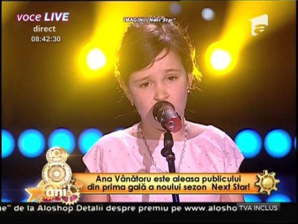 Ana V&acirc;nătoru este favorita publicului din prima gală a noului sezon "Next Star!