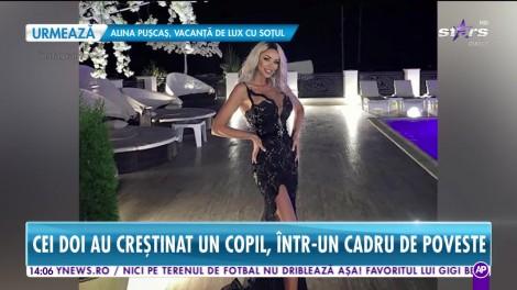 Bianca Drăgușanu și Alex Bodi au ajuns în fața altarului. Primele imagini de la evenimentul la care au fost nași