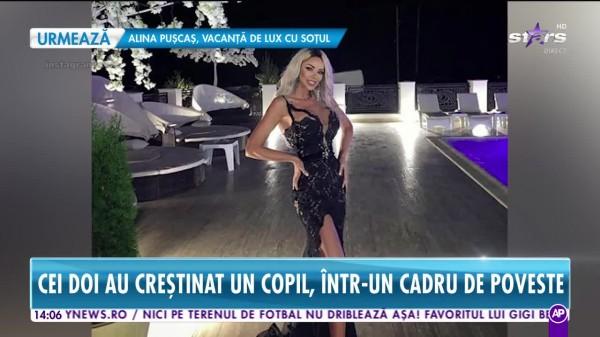 Bianca Drăgușanu și Alex Bodi au ajuns &icirc;n fața altarului. Primele imagini de la evenimentul la care au fost nași