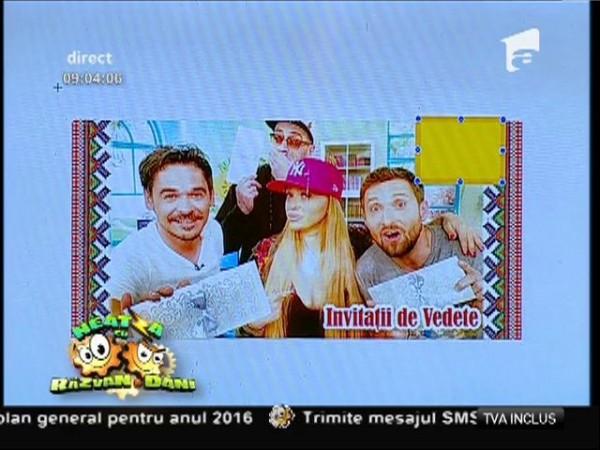 Răzvan şi Dani fac reclamă la invitaţii de nuntă... fără voia lor!