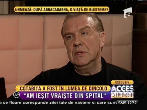 Cotabiță, primul interviu de după "întoarcere": "Nu mai transpir. Asta e singurul lucru bun din experiența asta!"