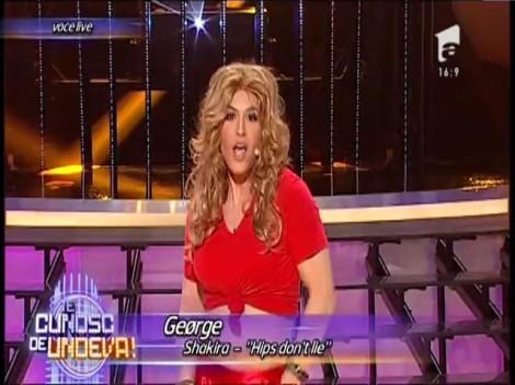 Shakira, Shakira! George reuşeşte, DIN NOU, un travesti spectaculos: Mişcări senzuale şi energie debordantă