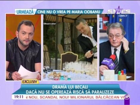 Drama lui Gigi Becali: Riscă să rămână paralizat! Declaraţii dure: Vadim sare în apărarea latifundiarului