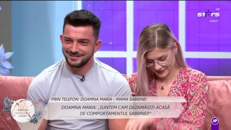 Mireasa 2022, sezon 5. Mama Sabrinei a întrebat-o în live dacă îl iubește pe Perneș. Ce a răspuns