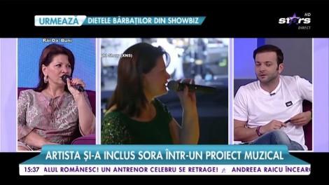 Delia, mereu grijulie cu surioara ei. În așteptarea nepoțelului, artista și-a inclus sora într-un nou proiect muzical