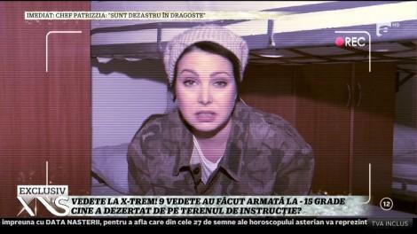 Vedete la X-trem! Au făcut armată la temperaturi de -15 grade. Militarii au făcut instrucţie cu cei mai tari artişti