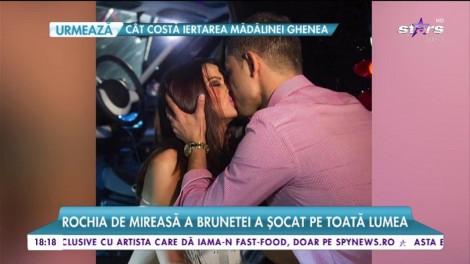 Oana Zăvoranu a purtat o rochie cu un decolteu amețitor: ”Preotul nu-și putea lua ochii de la bustul meu!” Totul despre nunta vedetei