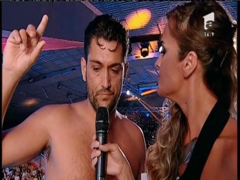 Splash! Cinci metri de platformă, un infinit de voce! Cezar Ouatu a sărit cu lacrimi în ochi, în memoria tatălui său