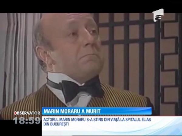Actorul Marin Moraru a murit, la Spitalul Elias din Capitală, la v&acirc;rsta de 79 de ani