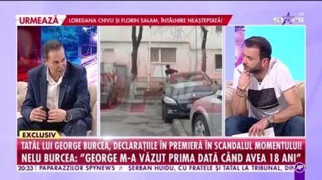 Tatăl lui George Burcea știa că fiul său se droghează: "Inventează lucruri despre el. A scos cuțitul din portieră și m-a alergat"