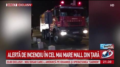 Ultima oră! Alertă de incendiu la cel mai mare mall din țară! Ce spun reprezentanții centrului comercial: ”Focul a fost stins imediat!”
