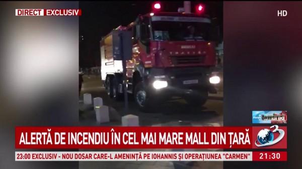 Ultima oră! Alertă de incendiu la cel mai mare mall din țară! Ce spun reprezentanții centrului comercial: &rdquo;Focul a fost stins imediat!&rdquo;