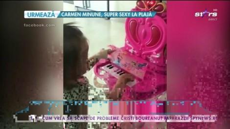 Fetiţa Andei Adam este pregătită să se lanseze în muzică! Evelin calcă pe urmele mamei sale celebre