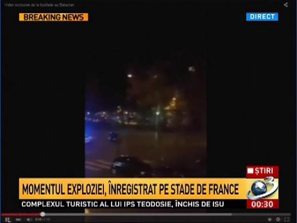 Franţa, lovită de terorişti. &Icirc;nregistrare şocantă cu prima explozie