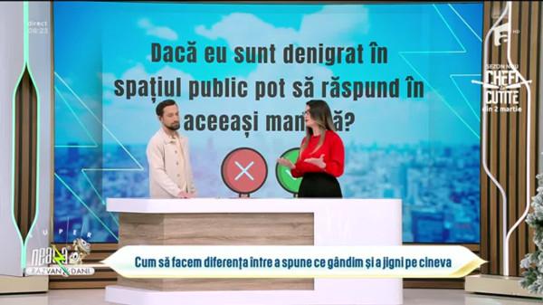 Super Neatza, 20 februarie 2026. Cum să facem diferența intre a spune ce g&acirc;ndim şi a jigni pe cineva