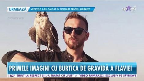 Primele imagini cu burtica de gravidă a Flaviei Mihăşan