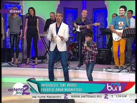 Omar, Next Starul Romaniei, e pe urmele lui Connect-R: "Da-te-n dragostea mea" a rasunat LIVE, in platoul "Rai da' buni"