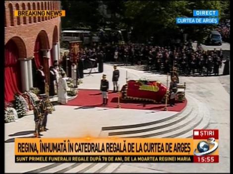 Adio, Regina Ana! Soția Regelui Mihai a fost înmormântată la Curtea de Argeș