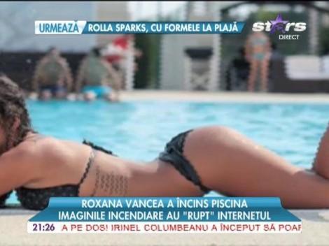 Roxana Vancea, spectacol pe marginea piscinei! Imaginile INCENDIARE au "rupt" internetul
