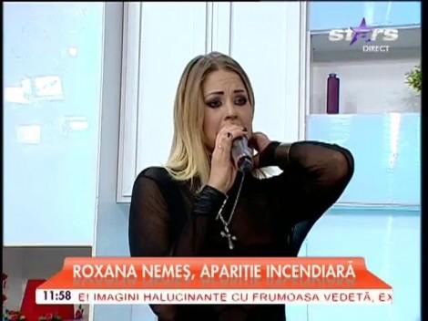 Mai transparent de atât nu se poate! Roxana Nemeş și bluza minune cu care a apărut la televizor