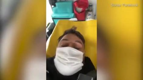 "Dați share sa vadă toată România, fraților! Pe mine m-a doborât!" Live, pe Facebook, din Ambulanță. Suspect de coronavirus, bărbatul și-a văzut moartea