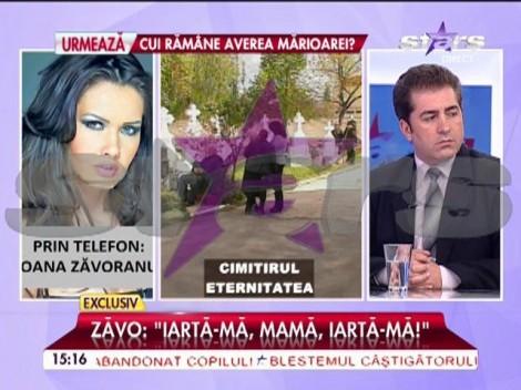 Îți sfâșie inima! Oana Zăvoranu cu lacrimi, la capelă: "Mamă, m-ai chemat şi am venit! Mamă, iartă-mă, mamă!"