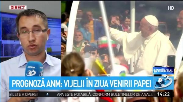 Prognoză ANM: Vijelii în ziua venirii Papei la Bucureşti. Vremea rea se va păstra tot weekendul