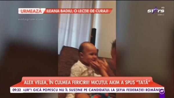 VIDEO! Alex Velea e &icirc;n culmea fericirii! Micuțul Akim a spus &bdquo;tată&rdquo;