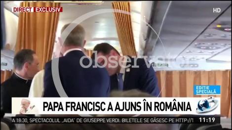 Ce le-a spus Papa Francisc jurnaliștilor români în avionul cu care a venit de la Roma