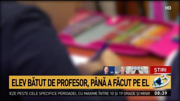 Elev din Brașov, bătut fără milă de profesorul de geografie p&acirc;nă a făcut pe el. Tatăl băiatului: "Nu mai doarme noaptea, mi l-a nenorocit!"