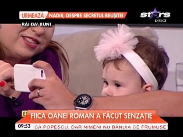 Oana Roman este m&acirc;ndră de fetiţa ei! Micuţa Maria Isabela a fost &icirc;n centrul atenției la o emisiune tv