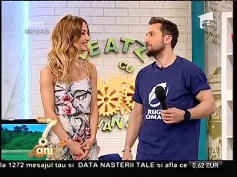 Flavia și versiunea SUPER SEXY a rugby-ului! La ”Neatza” am făcut tactica pentru România-Georgia