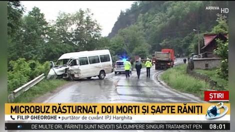 Carnagiu pe o șosea! Accident rutier grav în judeţul Harghita - două persoane au murit, alte 18 au fost rănite. UPDATE