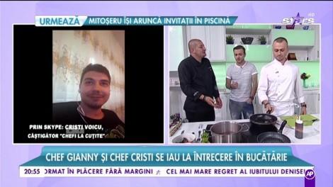 Un TRIO de top! Chefii câştigători, Gianny Bănuță, Cristi Voicu și Cristi Șerb, la cuţite în bucătăria lui Morar!