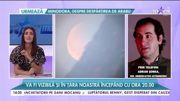 Fenomen rar pe cerul Rom&acirc;niei! Ce se &icirc;nt&acirc;mplă la ora 23:22 cu eclipsa totală de lună: "Va fi uimitor!"