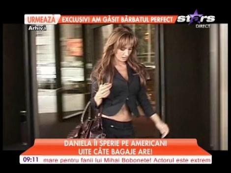 Daniela Gyorfi îi sperie pe americani: Angajaţii aeroportului au fost copleşiţi de bagajele artistei