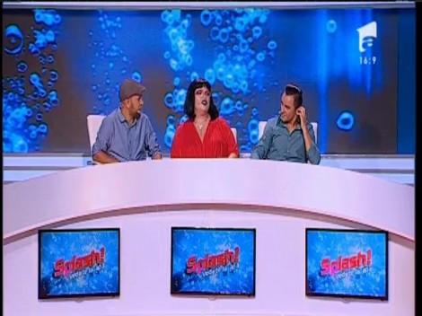 A dat ringul de box pe bazinul de înot! Cristi Mitrea s-a luptat cu apa și a bifat o săritură de la 10 metri, cu spatele: WOW!