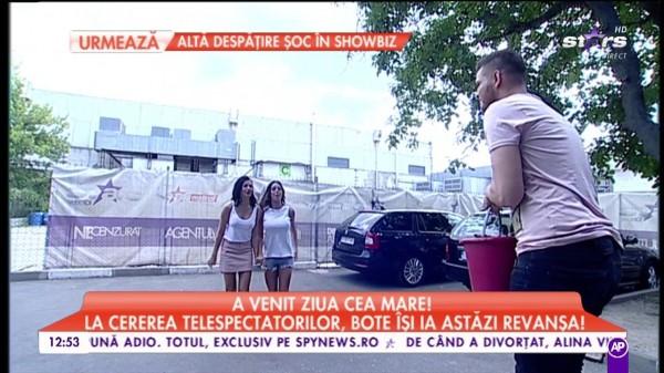 Raluca Dumitru și Natalia Mateuț, udate p&acirc;nă la piele de Răzvan Botezatu