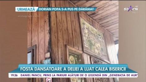 VIDEO! Cândva, mișcările ei sexy făceau deliciul fanilor. Acum, fosta dansatoare a Deliei a luat calea Bisericii