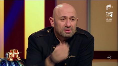 Ștefania Manea are un decolteu adânc și planuri mari cu chef Scărlătescu, căruia i-a pus inel în paste: „O să mă duc fără cămașă!”/ Chefii către Scărlătescu: „Îți vei face buletin de Bârgău!”