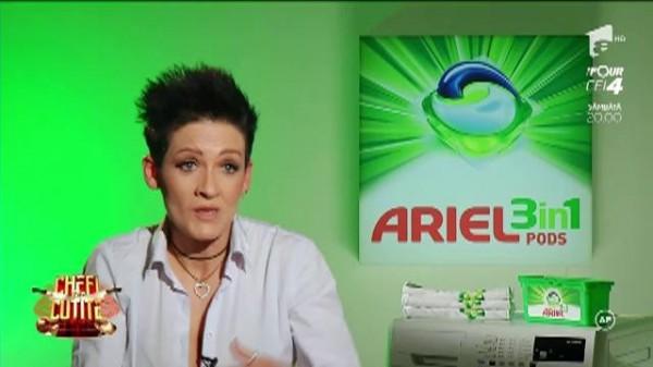 Ștefania Manea are un decolteu ad&acirc;nc și planuri mari cu chef Scărlătescu, căruia i-a pus inel &icirc;n paste: &bdquo;O să mă duc fără cămașă!&rdquo;/ Chefii către Scărlătescu: &bdquo;&Icirc;ți vei face buletin de B&acirc;rgău!&rdquo;