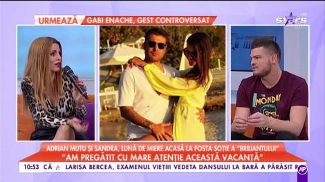 Cei doi ar putea da nas în nas cu Consuelo! Adrian Mutu și Sandra, luna de miere acasă la fosta soție a „briliantului”