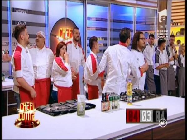 2 la 1? Prima confruntare se lasă cu tensiune! Chef Scărlătescu &icirc;i acuză pe Dumitrescu și Bontea că s-au aliat &icirc;mpotriva lui